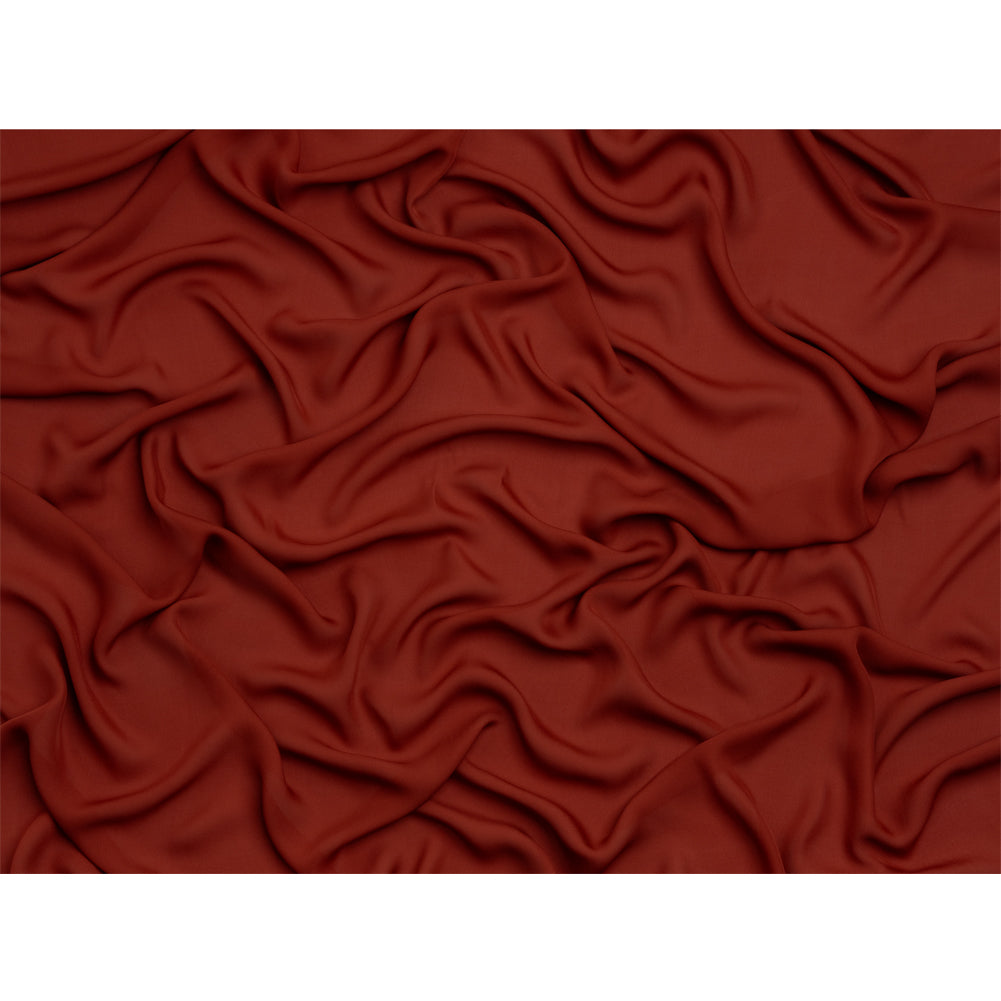 Silk Double Georgette - Rust - Premium Collection - Full Silk Double Georgette - Rust - Premium Collection - Full