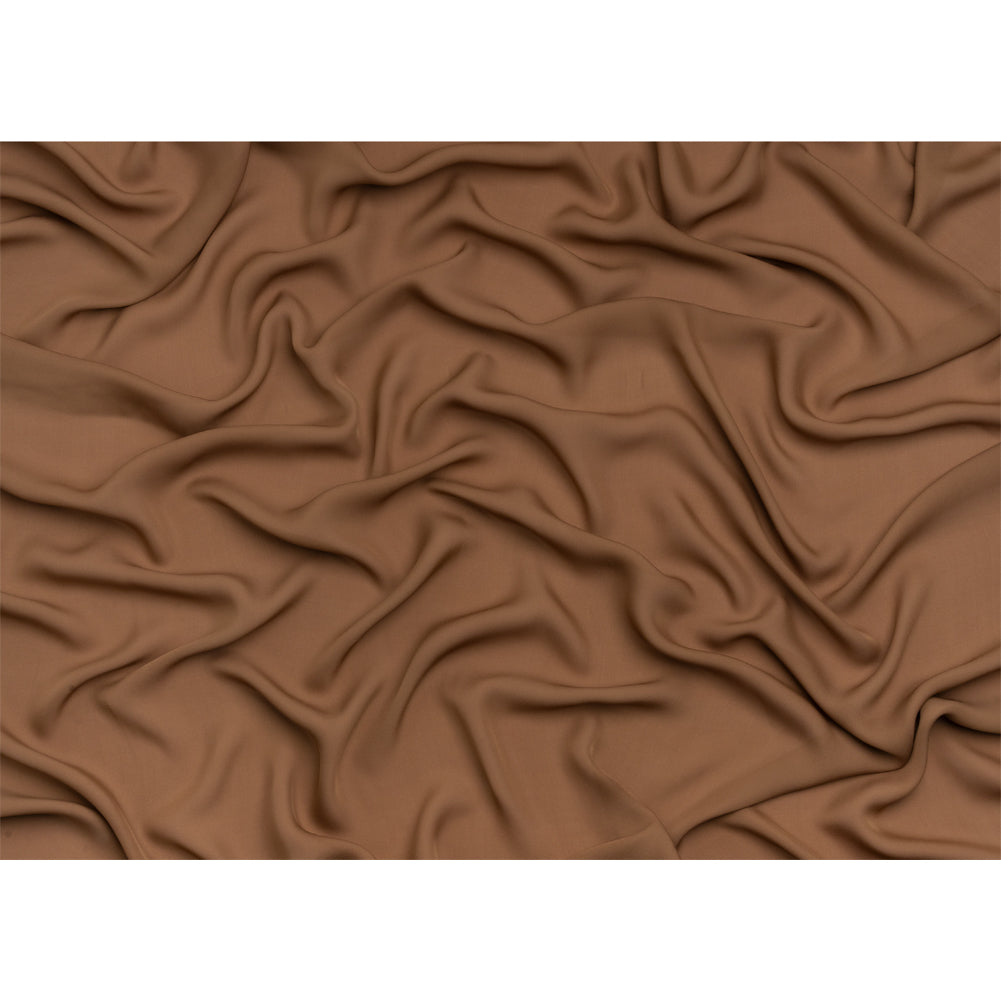 Silk Double Georgette - Light Brown - Premium Collection - Full Silk Double Georgette - Light Brown - Premium Collection - Full