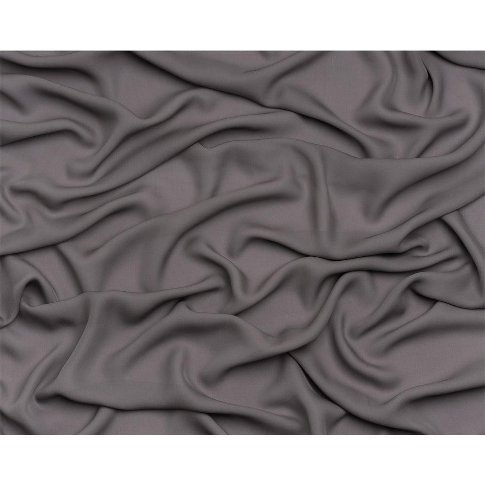 Silk Double Georgette - Dark Silver - Premium Collection Silk Double Georgette - Dark Silver - Premium Collection