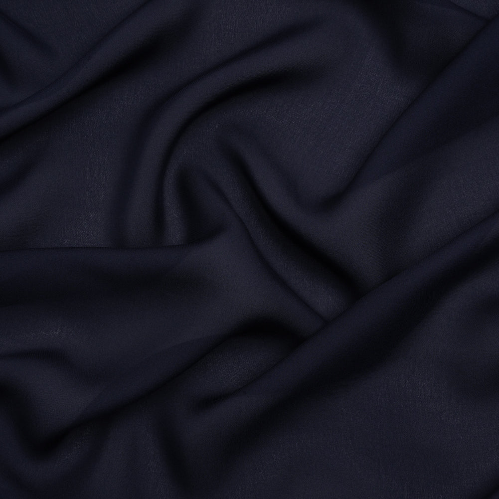 Silk Double Georgette - Navy - Premium Collection