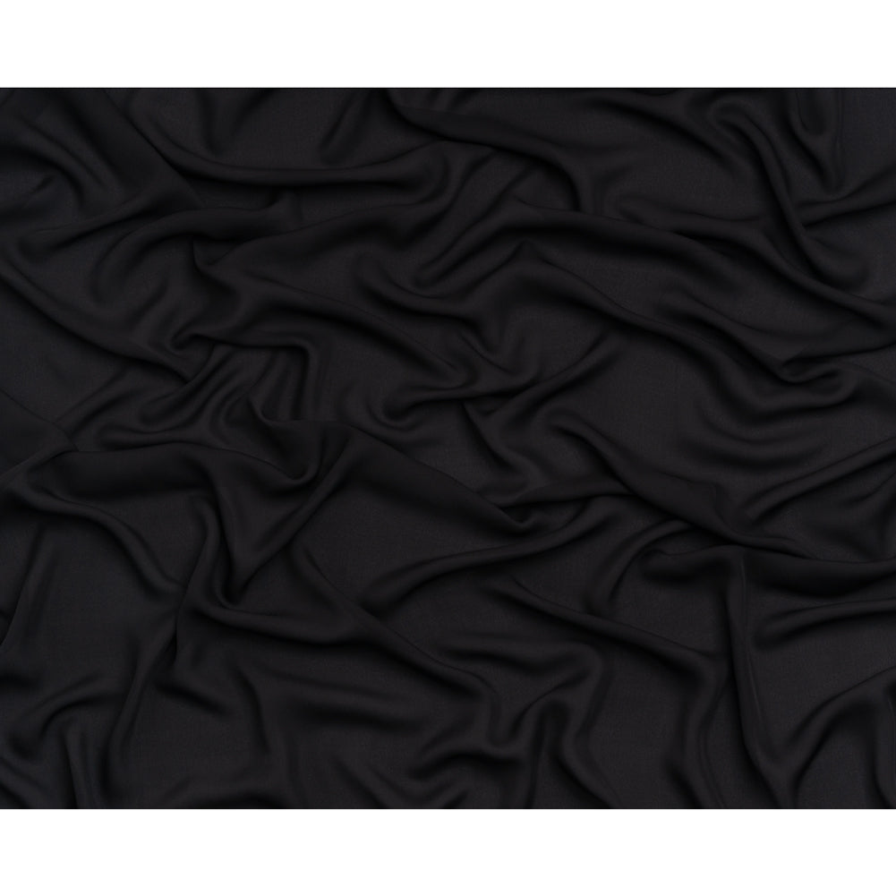 Silk Double Georgette - Black - Premium Collection