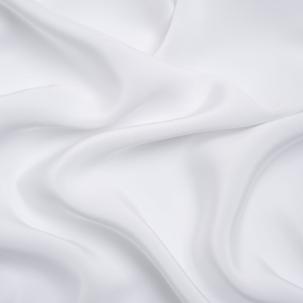 Silk 4-Ply Crepe 44" - Bright White - Premium Collection Silk 4-Ply Crepe 44" - Bright White - Premium Collection