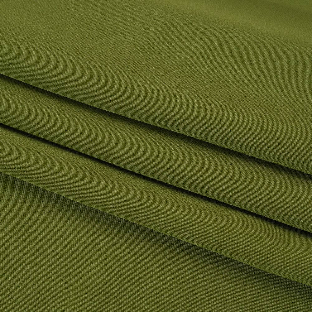 Silk 4-Ply Crepe 44" - Pesto Green - Premium Collection