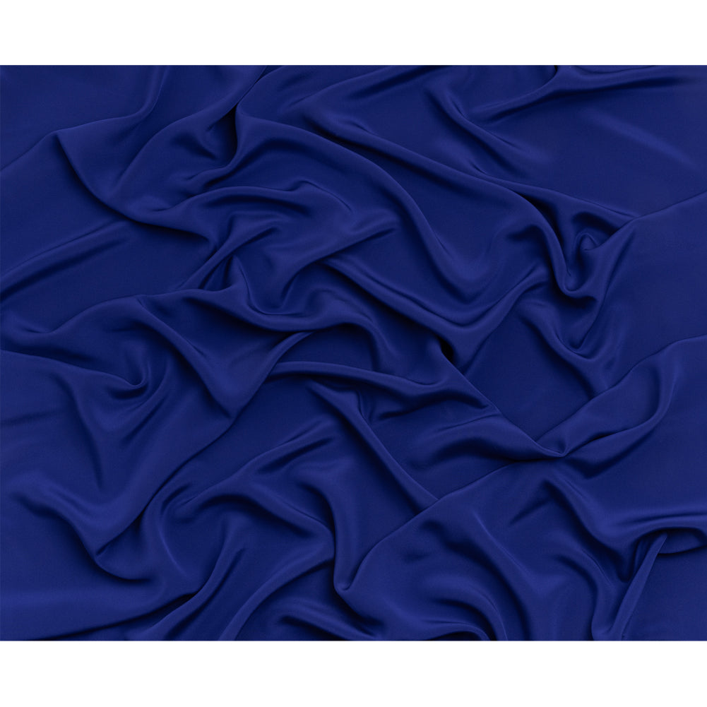 Silk 4-Ply Crepe 44" - Mazarine Blue - Premium Collection Silk 4-Ply Crepe 44" - Mazarine Blue - Premium Collection