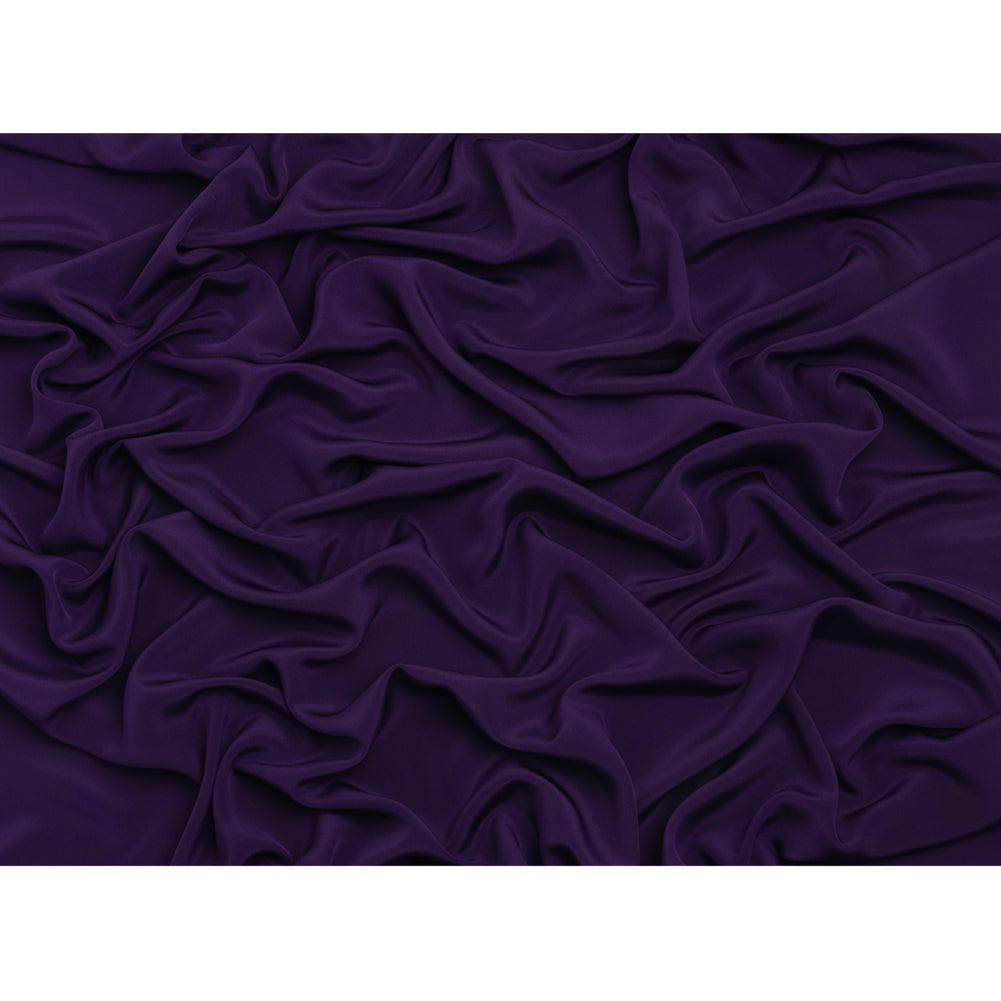 Silk 4-Ply Crepe 44" - Grape - Premium Collection - Full Silk 4-Ply Crepe 44" - Grape - Premium Collection - Full