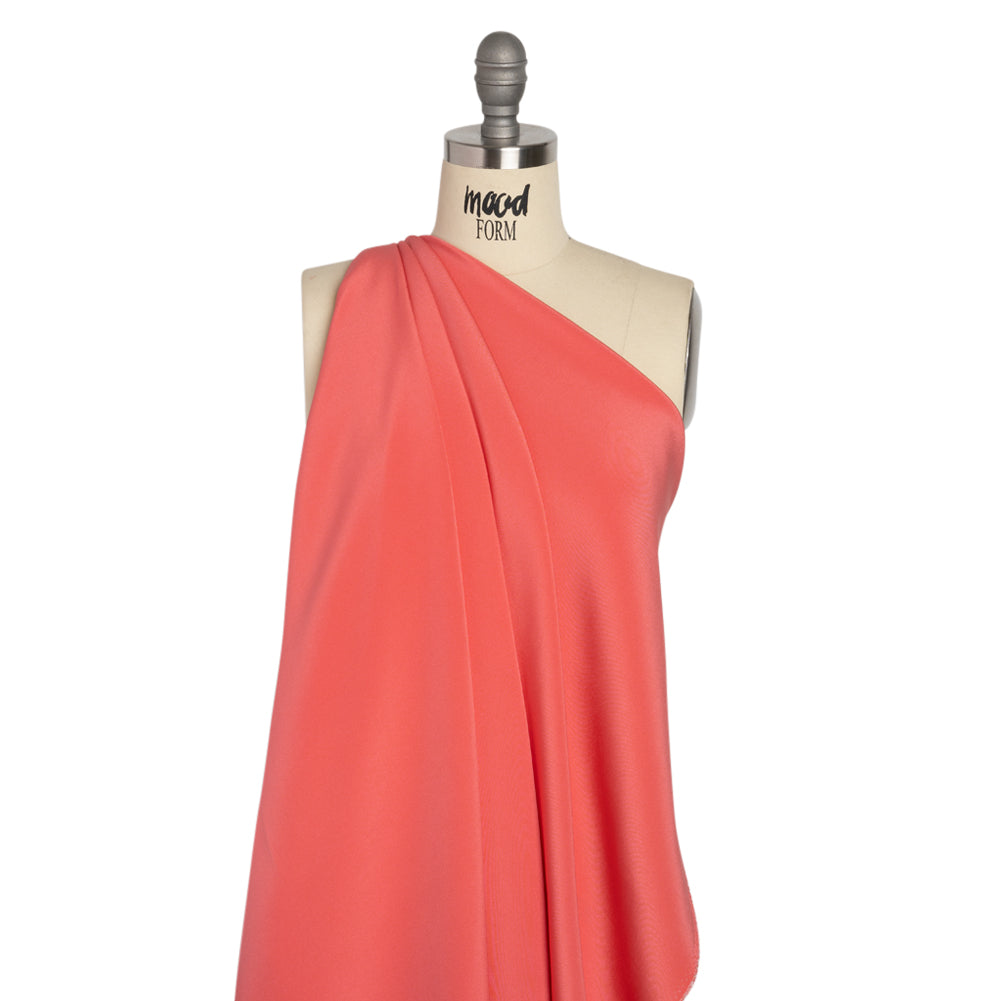 Silk 4-Ply Crepe 44" - Salmon - Premium Collection Drape Silk 4-Ply Crepe 44" - Salmon - Premium Collection Drape