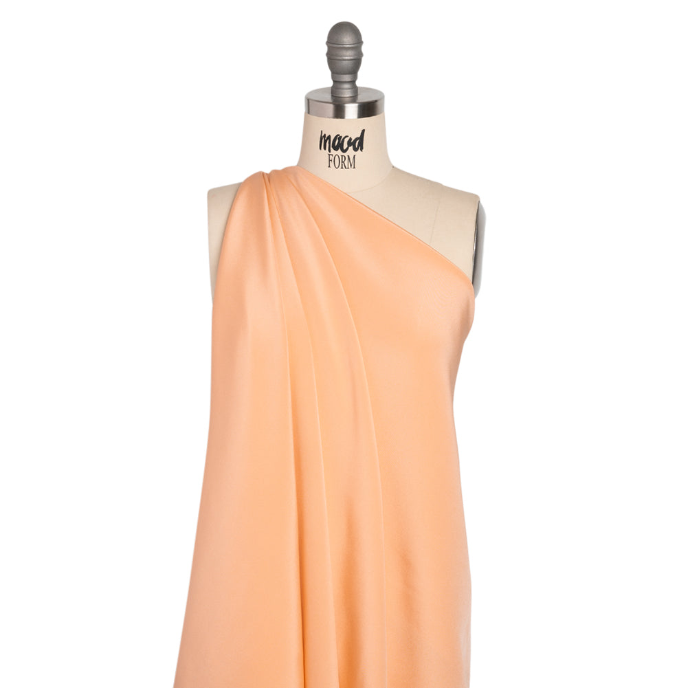 Silk 4-Ply Crepe 44" - Peach - Premium Collection Drape Silk 4-Ply Crepe 44" - Peach - Premium Collection Drape