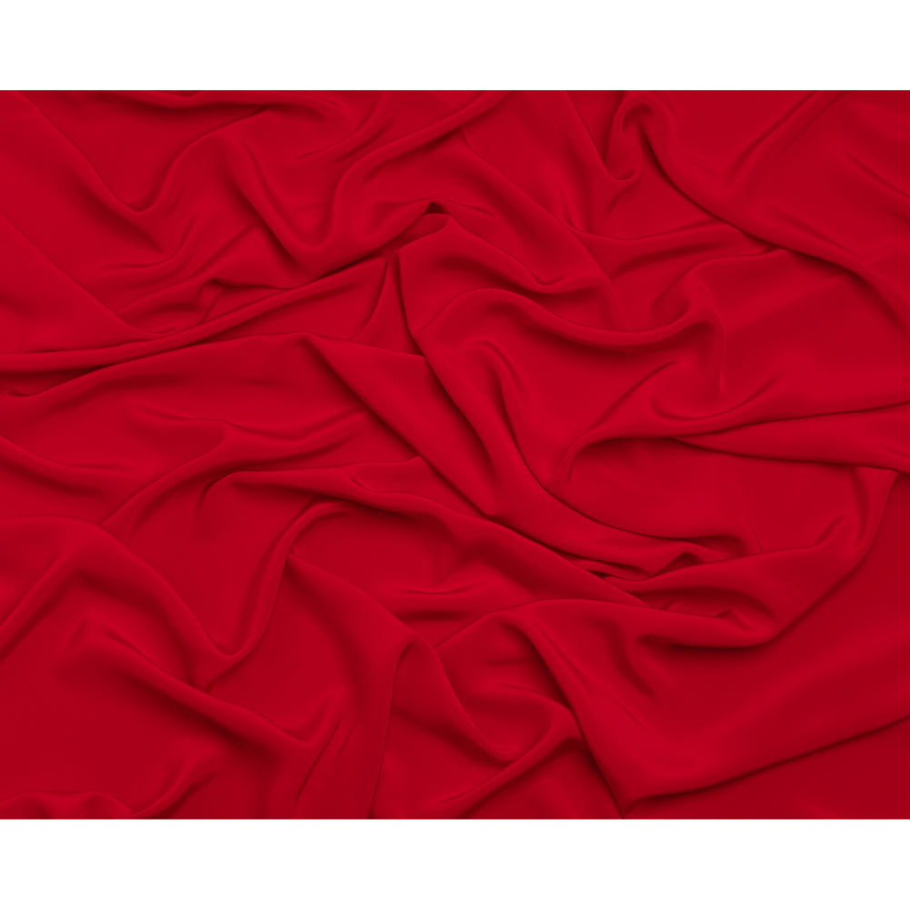 Crepé de seda de 4 capas, 112 cm (44") - Rojo - Colección Premium Crepé de seda de 4 capas, 112 cm (44") - Rojo - Colección Premium