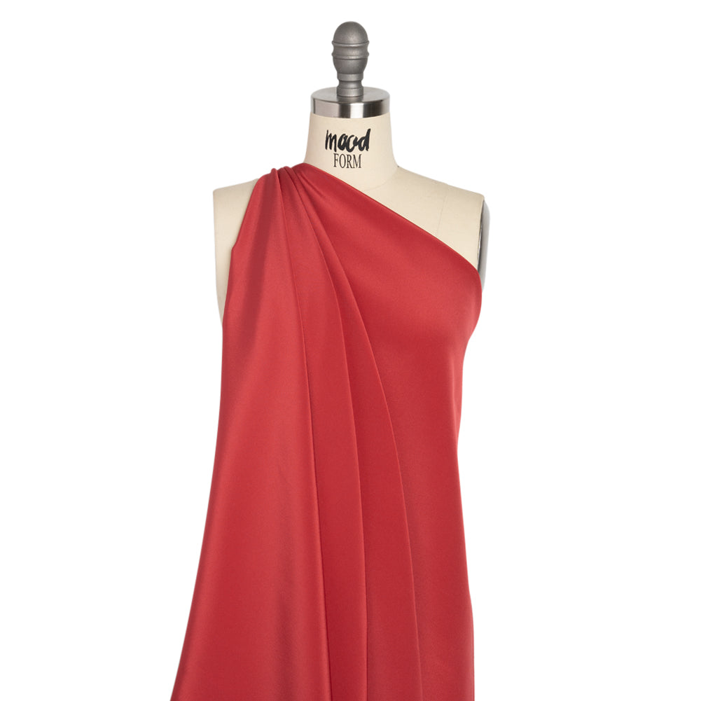 Silk 4-Ply Crepe 44" - Brick - Premium Collection Drape Silk 4-Ply Crepe 44" - Brick - Premium Collection Drape