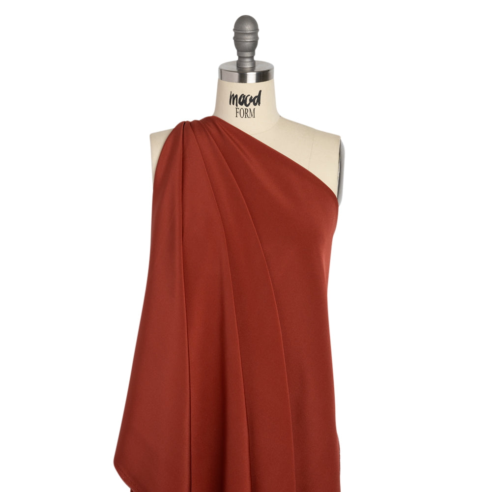 Silk 4-Ply Crepe 44" - Mahogany - Premium Collection Drape Silk 4-Ply Crepe 44" - Mahogany - Premium Collection Drape