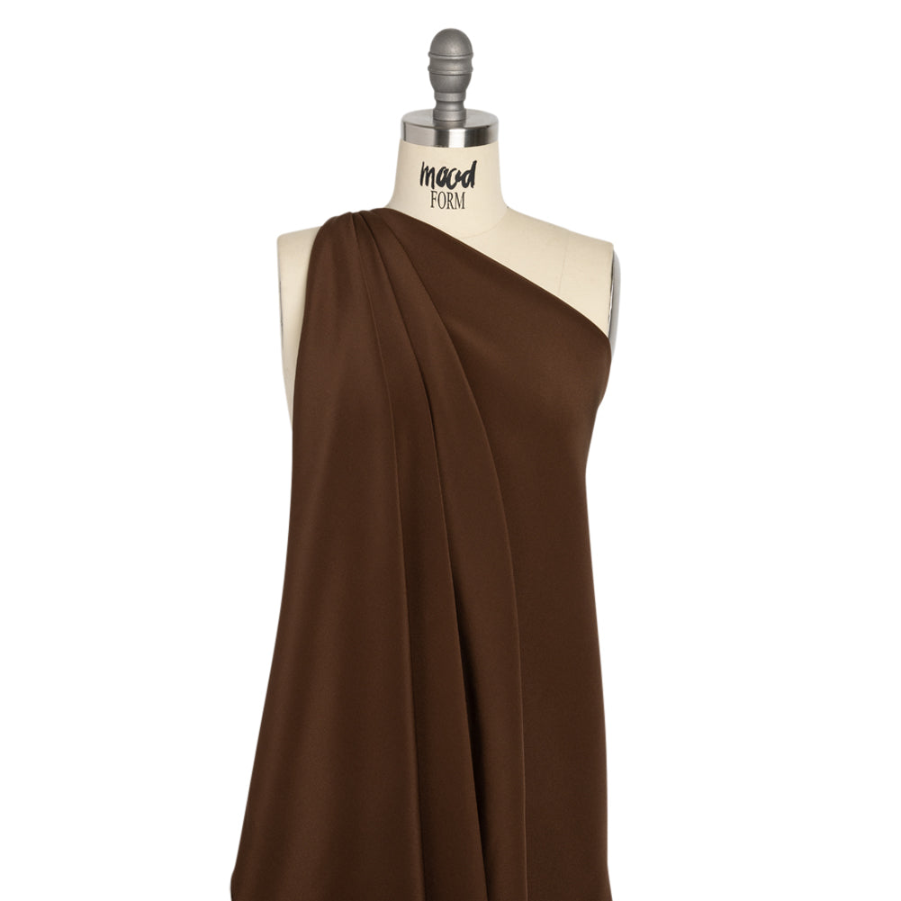 Silk 4-Ply Crepe 44" - Chocolate - Premium Collection Drape Silk 4-Ply Crepe 44" - Chocolate - Premium Collection Drape