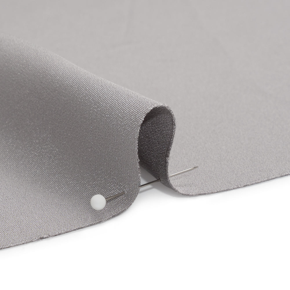 Silk 4-Ply Crepe 44" - Silver - Premium Collection Silk 4-Ply Crepe 44" - Silver - Premium Collection
