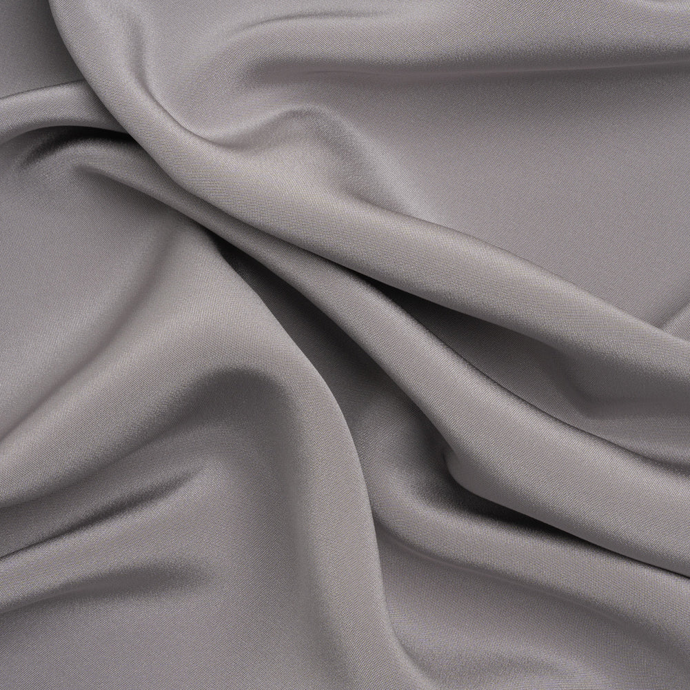 Silk 4-Ply Crepe 44" - Silver - Premium Collection Silk 4-Ply Crepe 44" - Silver - Premium Collection