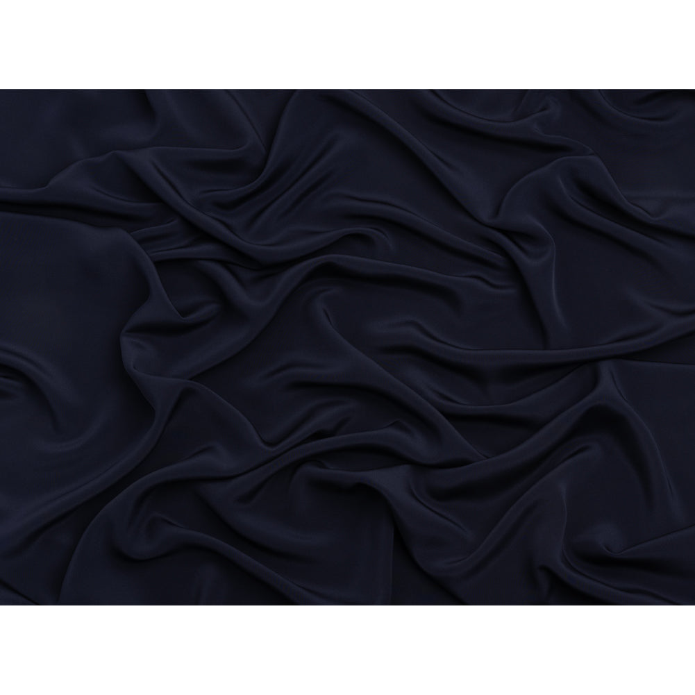 Silk 4-Ply Crepe 44" - Navy - Premium Collection Silk 4-Ply Crepe 44" - Navy - Premium Collection