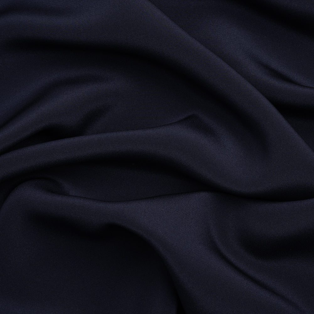 Silk 4-Ply Crepe 44" - Navy - Premium Collection Silk 4-Ply Crepe 44" - Navy - Premium Collection