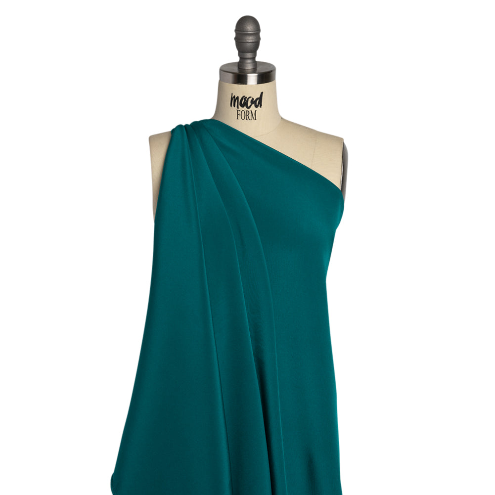 Silk 4-Ply Crepe 44" - Deep Teal - Premium Collection Silk 4-Ply Crepe 44" - Deep Teal - Premium Collection