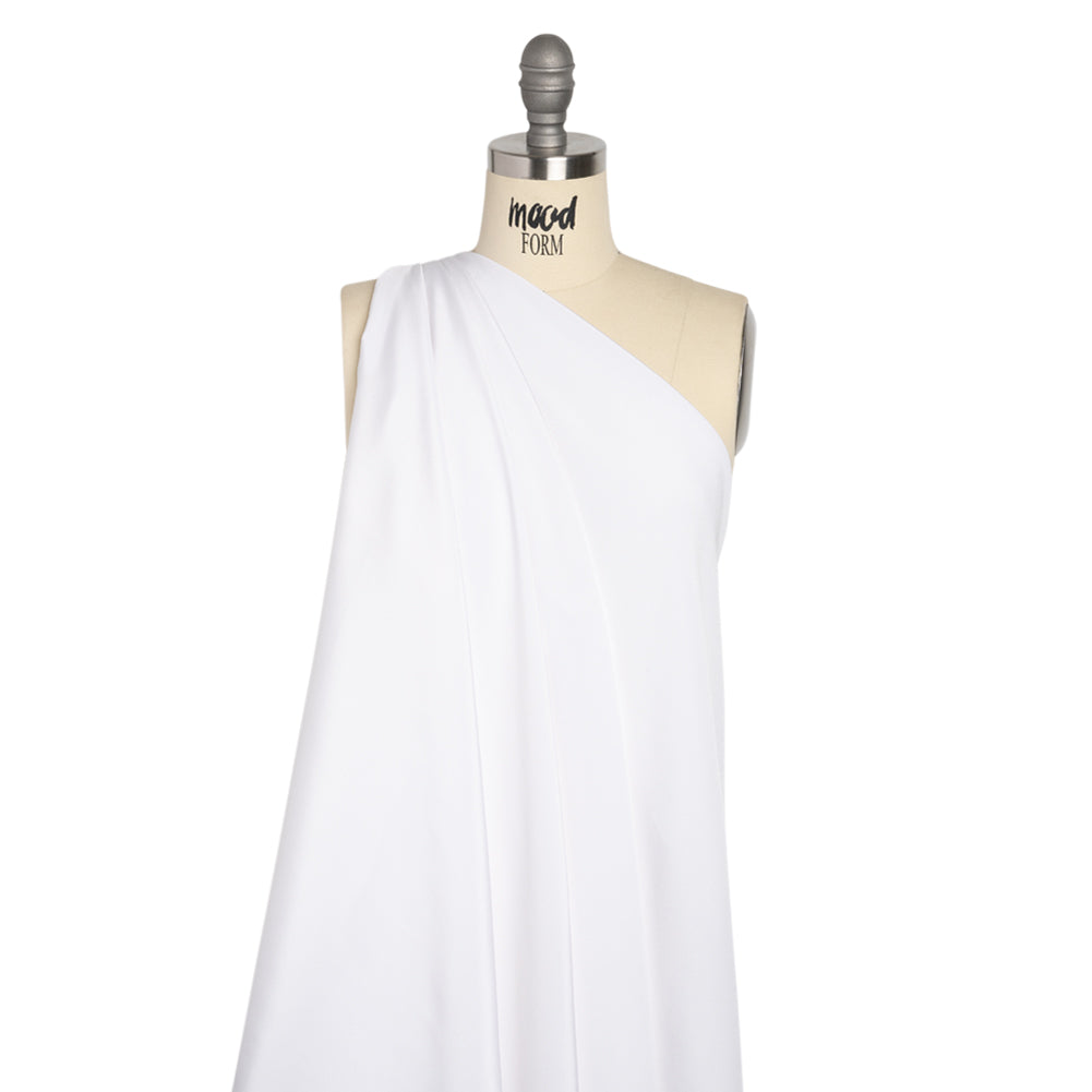 Silk 4-Ply Crepe 54" - Bright White - Premium Collection Silk 4-Ply Crepe 54" - Bright White - Premium Collection