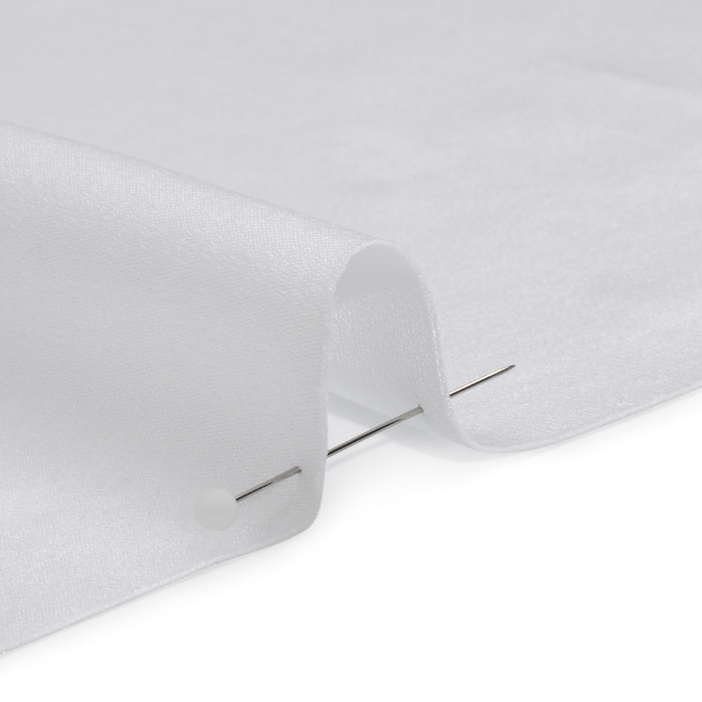 Silk Crepe Back Satin - Bright White - Premium Collection Silk Crepe Back Satin - Bright White - Premium Collection
