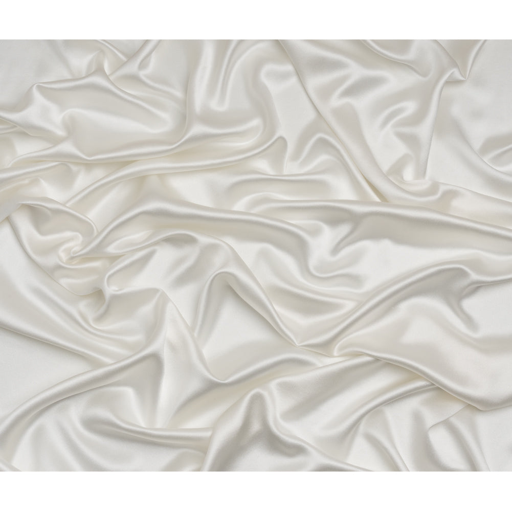 Silk Crepe Back Satin - Whisper White - Premium Collection Silk Crepe Back Satin - Whisper White - Premium Collection