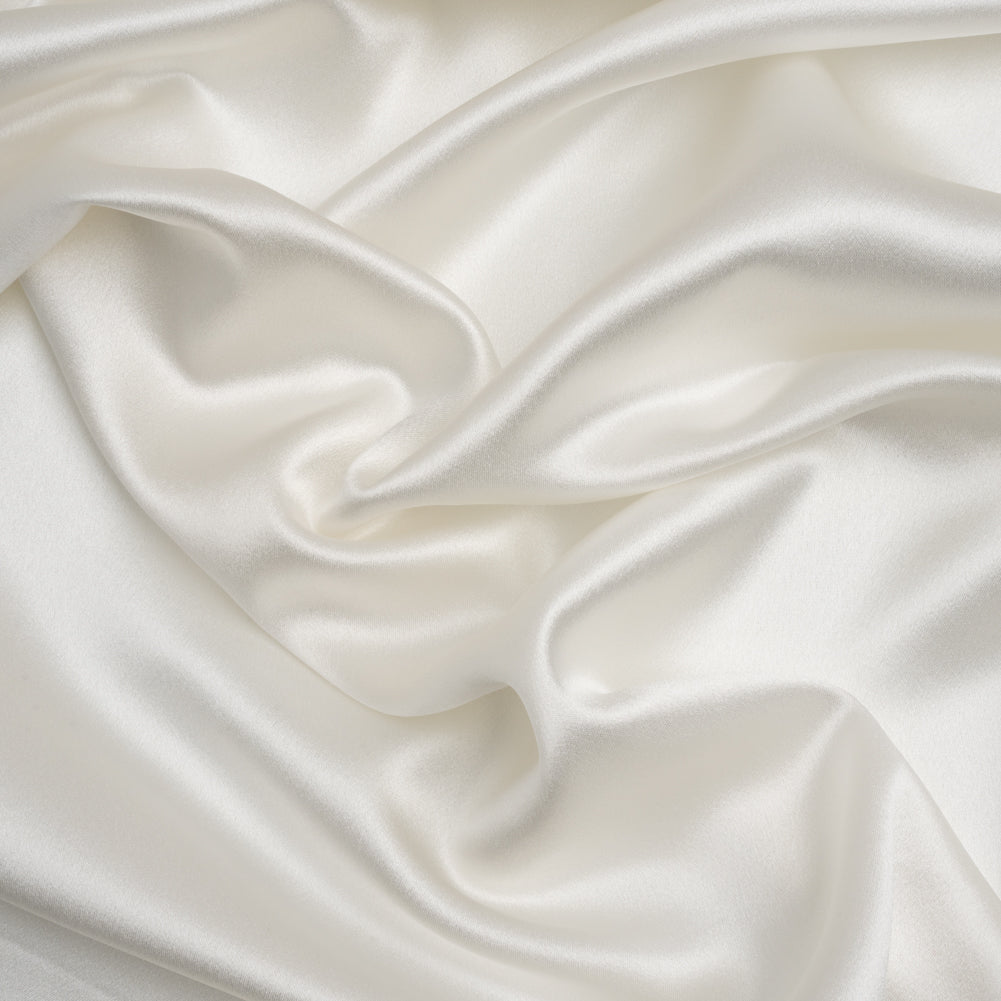 Silk Crepe Back Satin - Whisper White - Premium Collection Silk Crepe Back Satin - Whisper White - Premium Collection