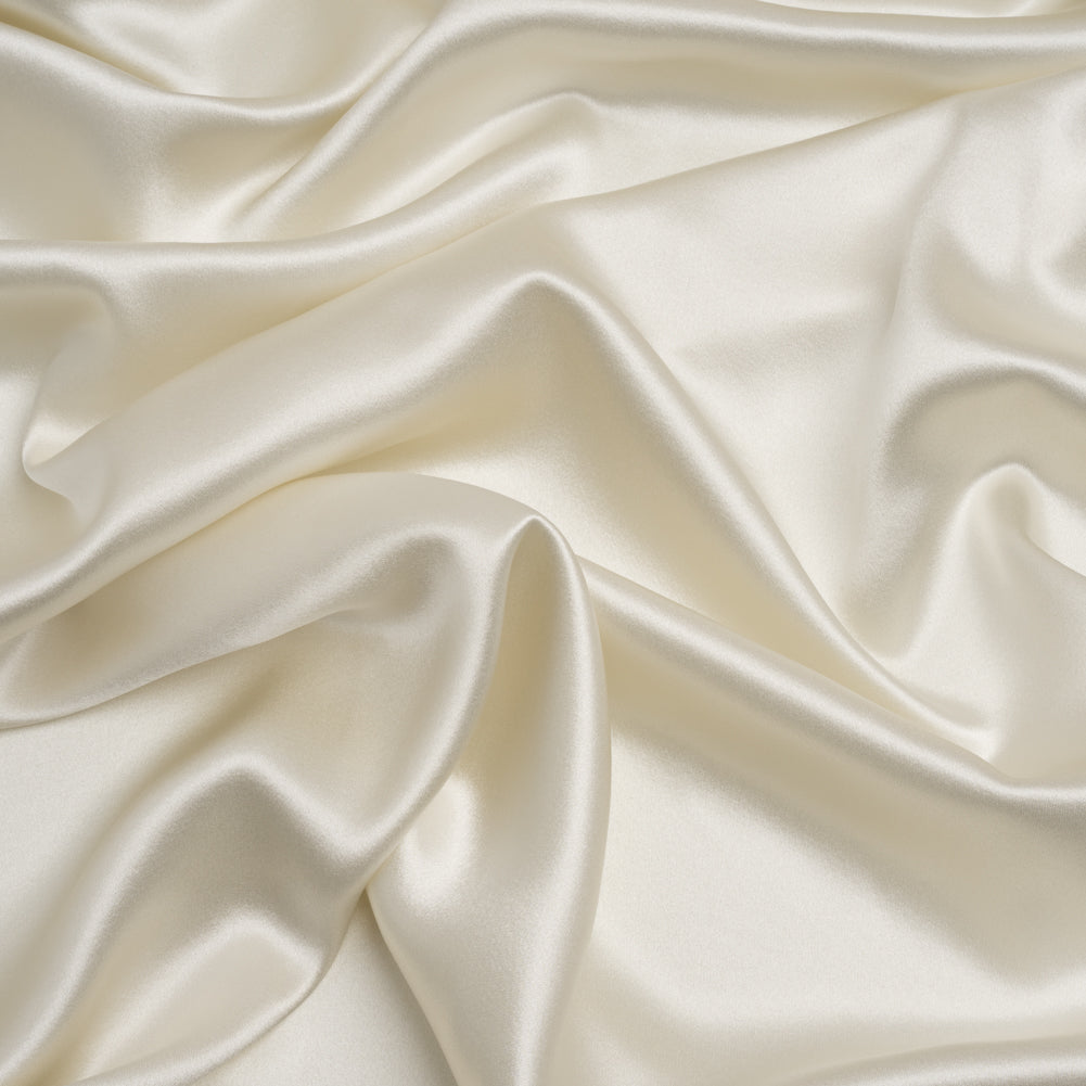 Silk Crepe Back Satin - Antique White - Premium Collection Silk Crepe Back Satin - Antique White - Premium Collection