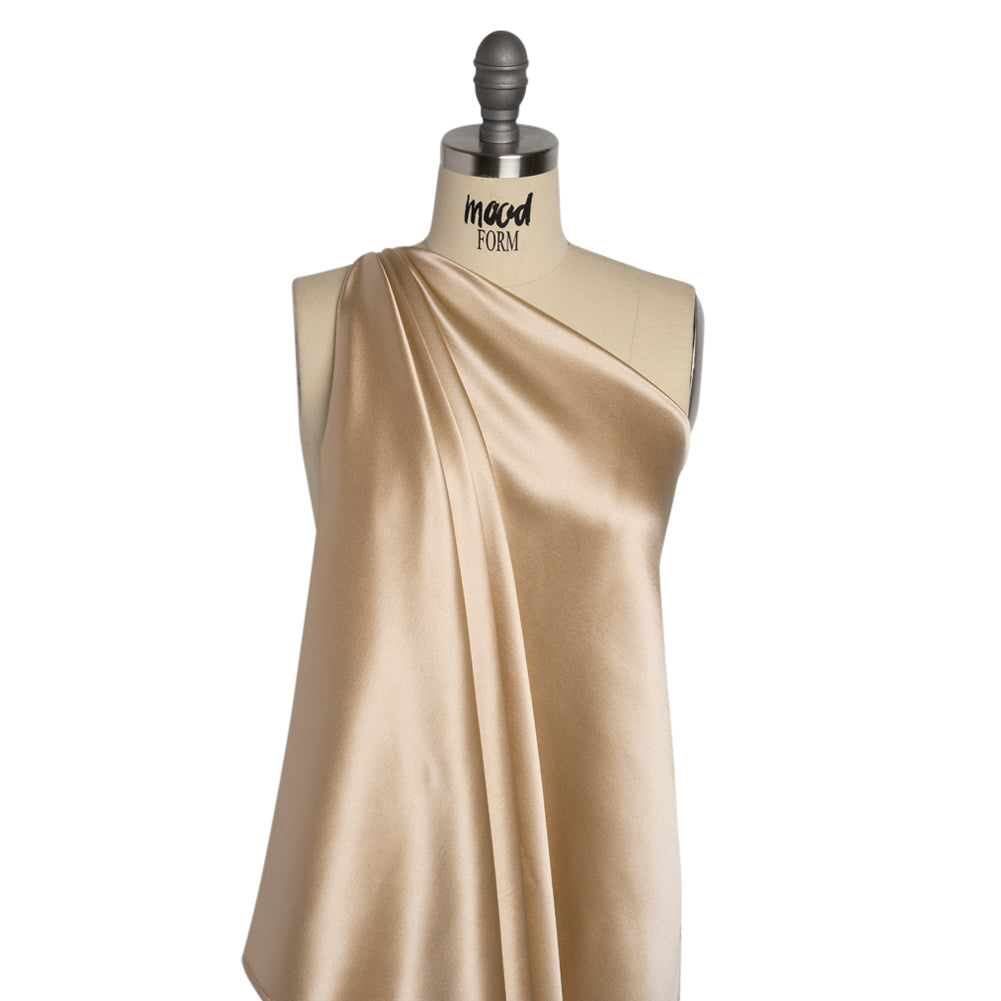 Silk Crepe Back Satin - Winter Wheat - Premium Collection Silk Crepe Back Satin - Winter Wheat - Premium Collection