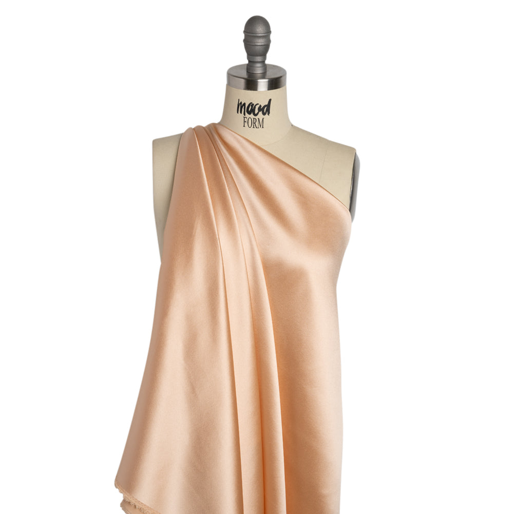 Silk Crepe Back Satin - Ecru - Premium Collection - Drape Silk Crepe Back Satin - Ecru - Premium Collection - Drape