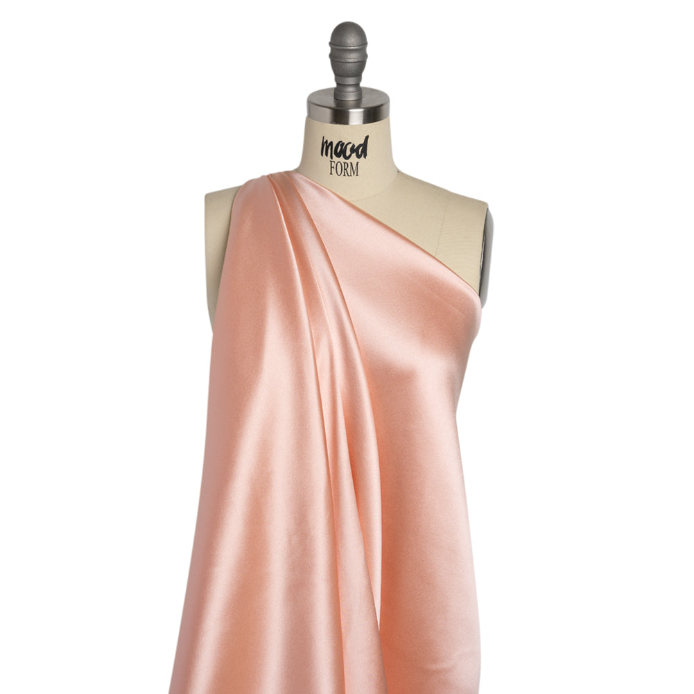 Silk Crepe Back Satin - Veiled Rose - Premium Collection Detail Silk Crepe Back Satin - Veiled Rose - Premium Collection Detail