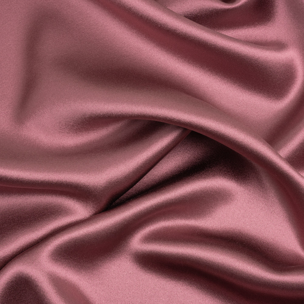 Silk Crepe Back Satin - Crushed Berry - Premium Collection Silk Crepe Back Satin - Crushed Berry - Premium Collection