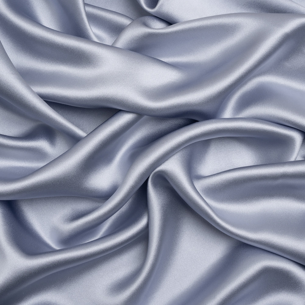 Silk Crepe Back Satin - Icelandic Blue - Premium Collection Silk Crepe Back Satin - Icelandic Blue - Premium Collection