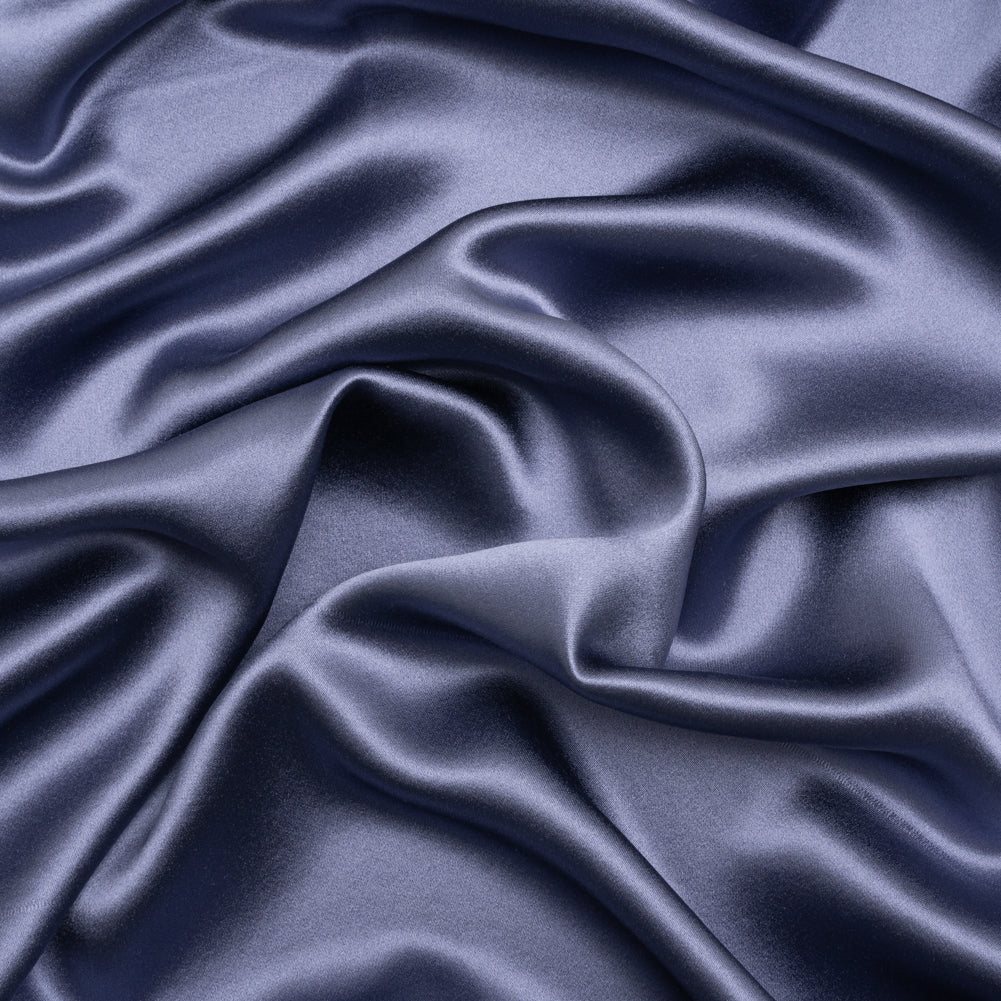 Silk Crepe Back Satin - Infinity Blue - Premium Collection Silk Crepe Back Satin - Infinity Blue - Premium Collection