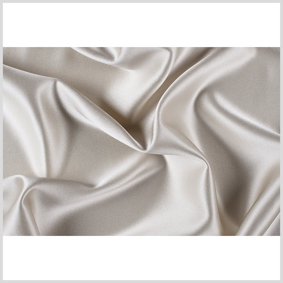 Silk Crepe Back Satin - Ivory - Premium Collection Silk Crepe Back Satin - Ivory - Premium Collection