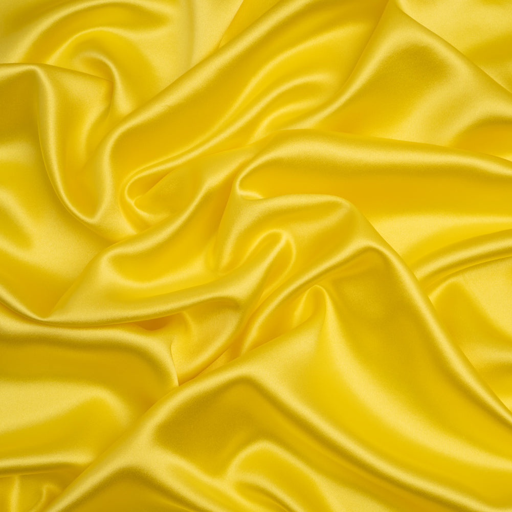 Silk Crepe Back Satin - Buttercup Yellow - Premium Collection Silk Crepe Back Satin - Buttercup Yellow - Premium Collection