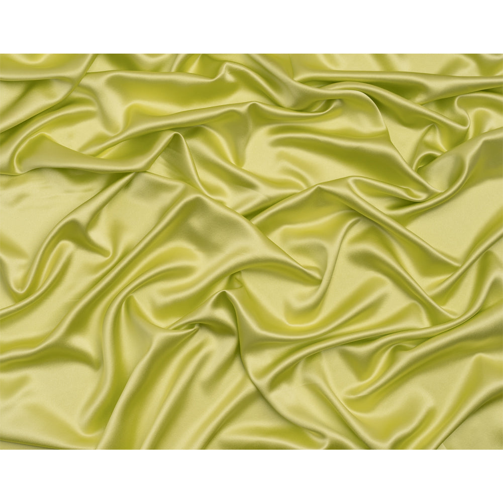Silk Crepe Back Satin - Sunny Lime - Premium Collection Silk Crepe Back Satin - Sunny Lime - Premium Collection