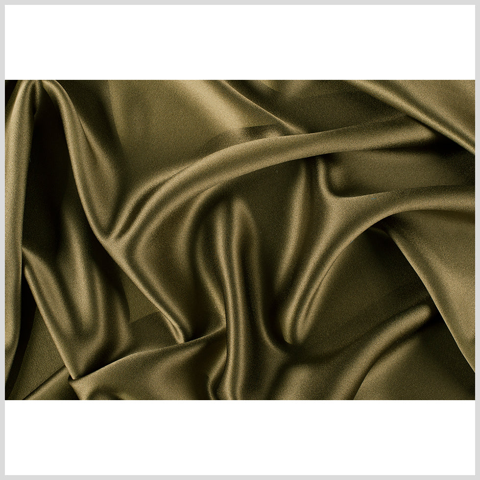 Silk Crepe Back Satin - Fir Green - Premium Collection Silk Crepe Back Satin - Fir Green - Premium Collection