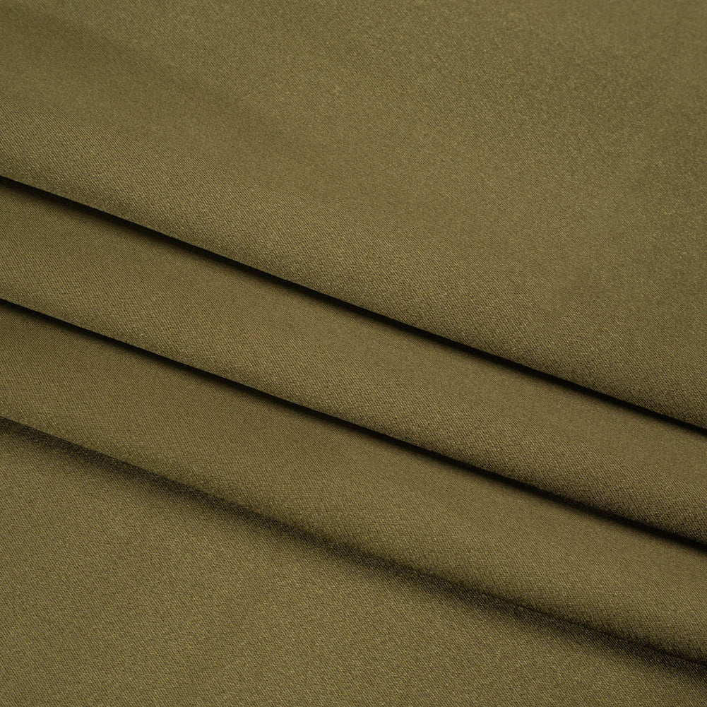 Silk Crepe Back Satin - Olive Green - Premium Collection Silk Crepe Back Satin - Olive Green - Premium Collection