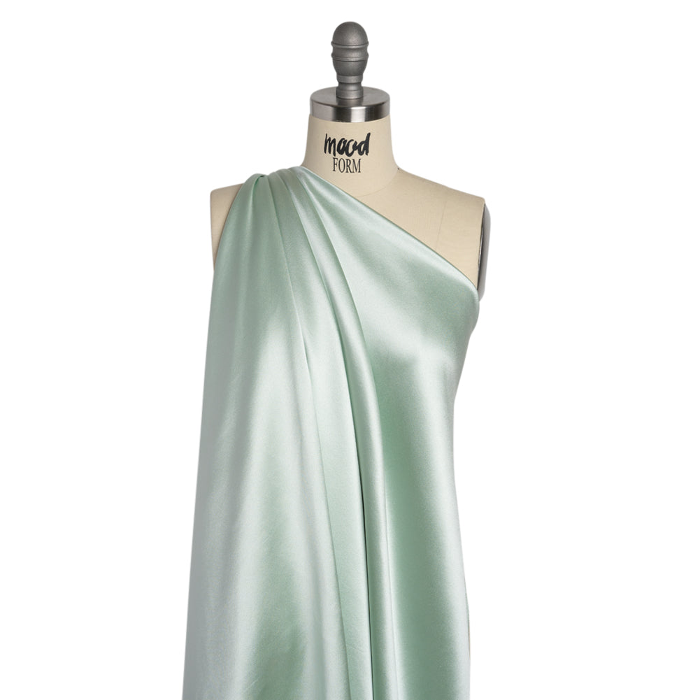 Silk Crepe Back Satin - Morning Mist - Premium Collection Silk Crepe Back Satin - Morning Mist - Premium Collection