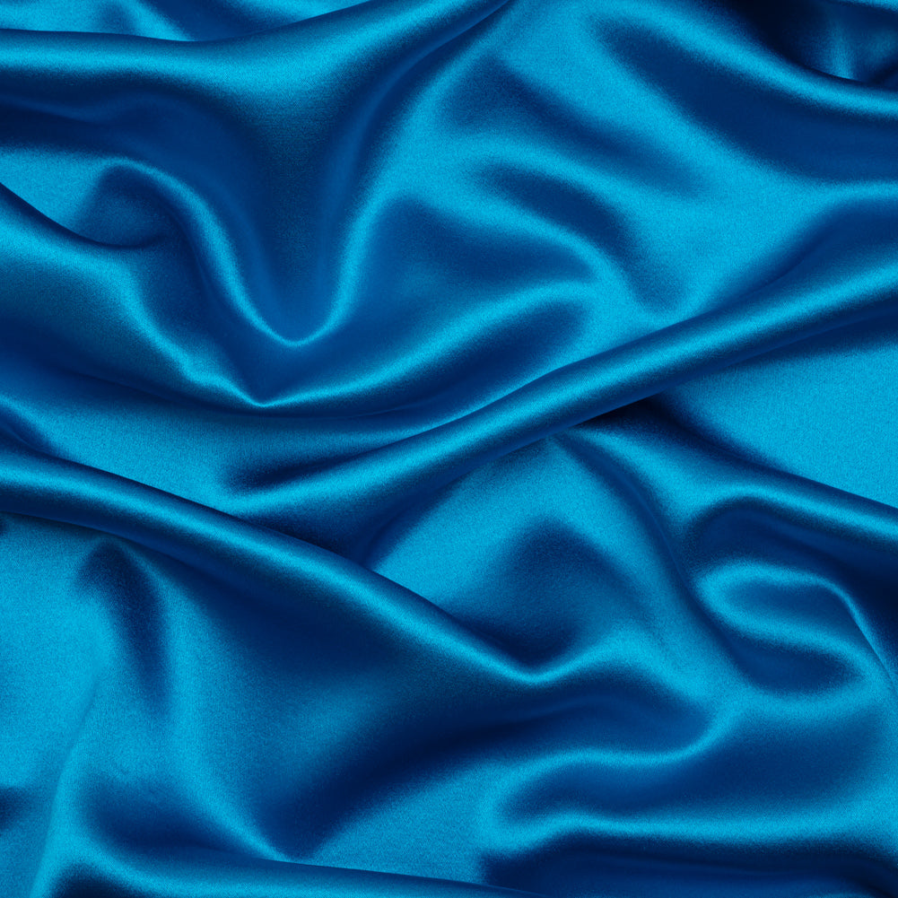 Silk Crepe Back Satin - Directoire Blue - Premium Collection Silk Crepe Back Satin - Directoire Blue - Premium Collection