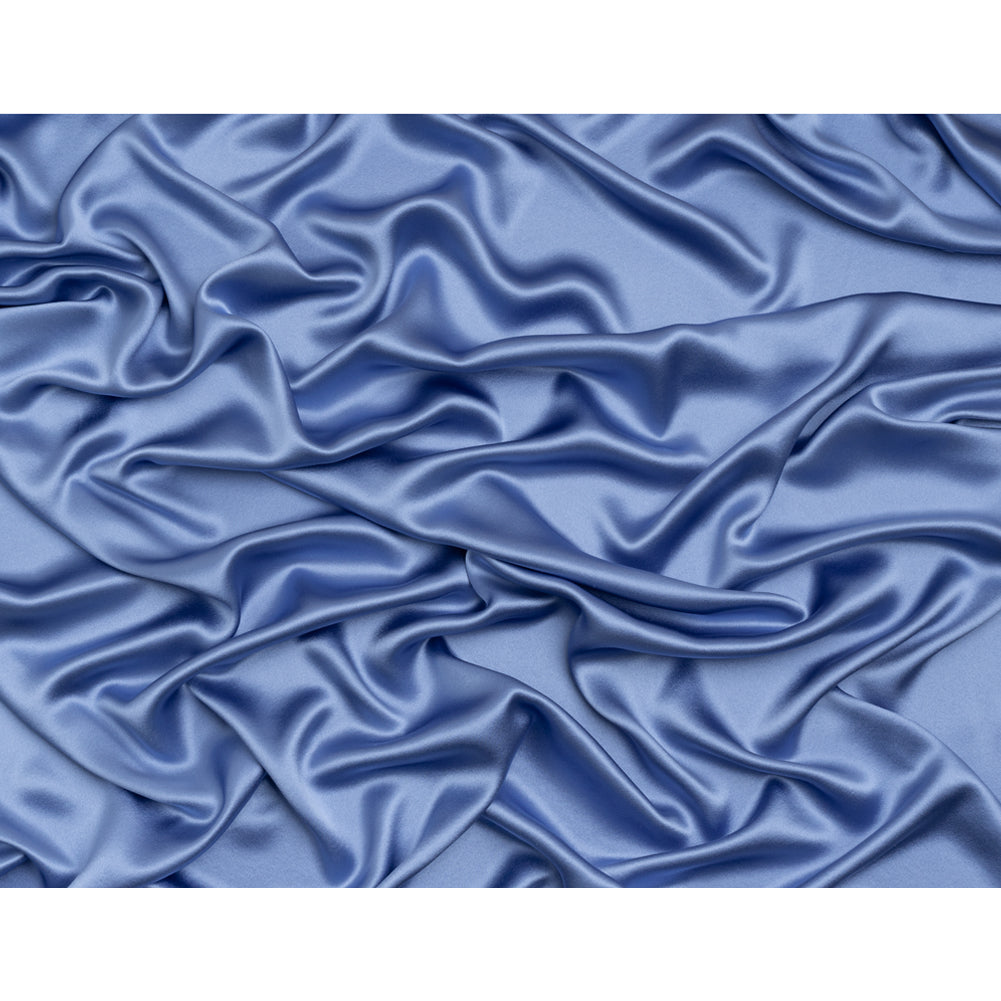 Silk Crepe Back Satin - Regatta Blue - Premium Collection - Full Silk Crepe Back Satin - Regatta Blue - Premium Collection - Full