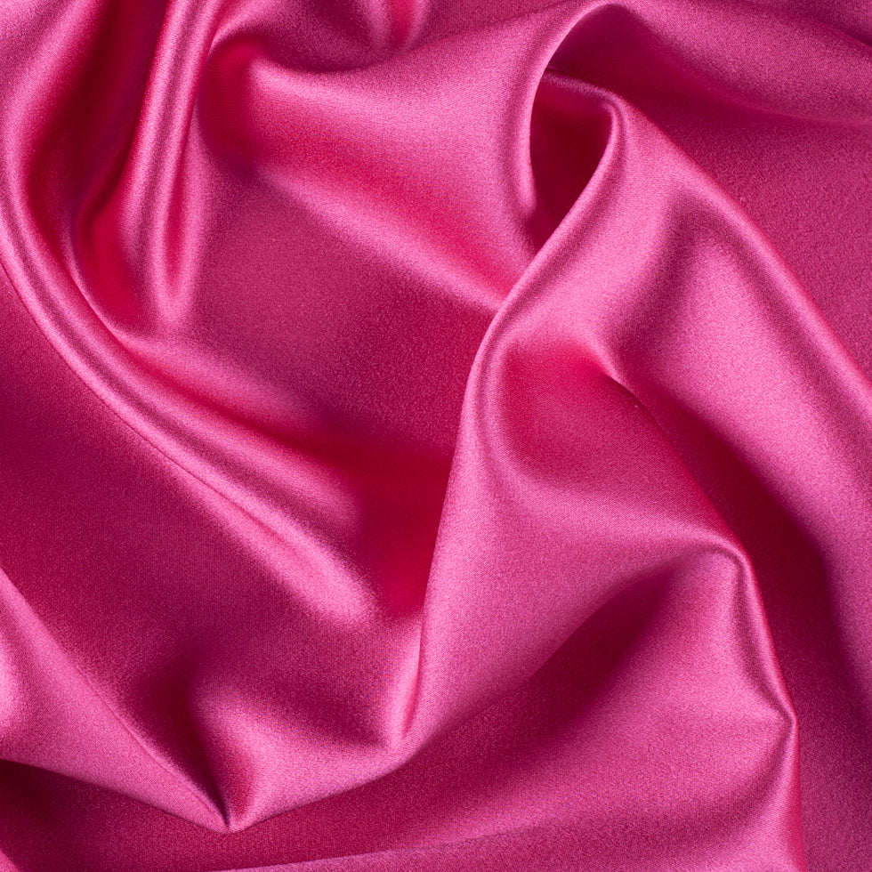 Silk Crepe Back Satin - Beetroot - Premium Collection Silk Crepe Back Satin - Beetroot - Premium Collection