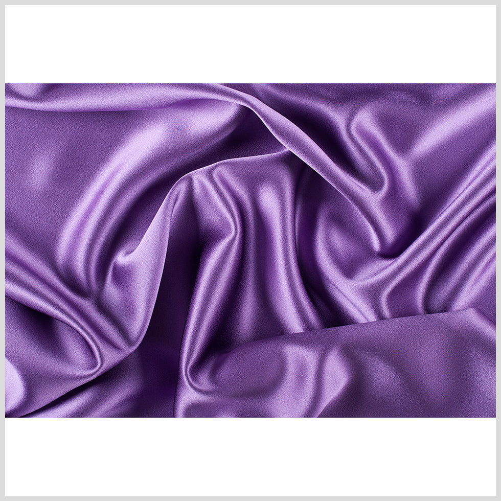 Silk Crepe Back Satin - Bright Purple - Premium Collection Silk Crepe Back Satin - Bright Purple - Premium Collection