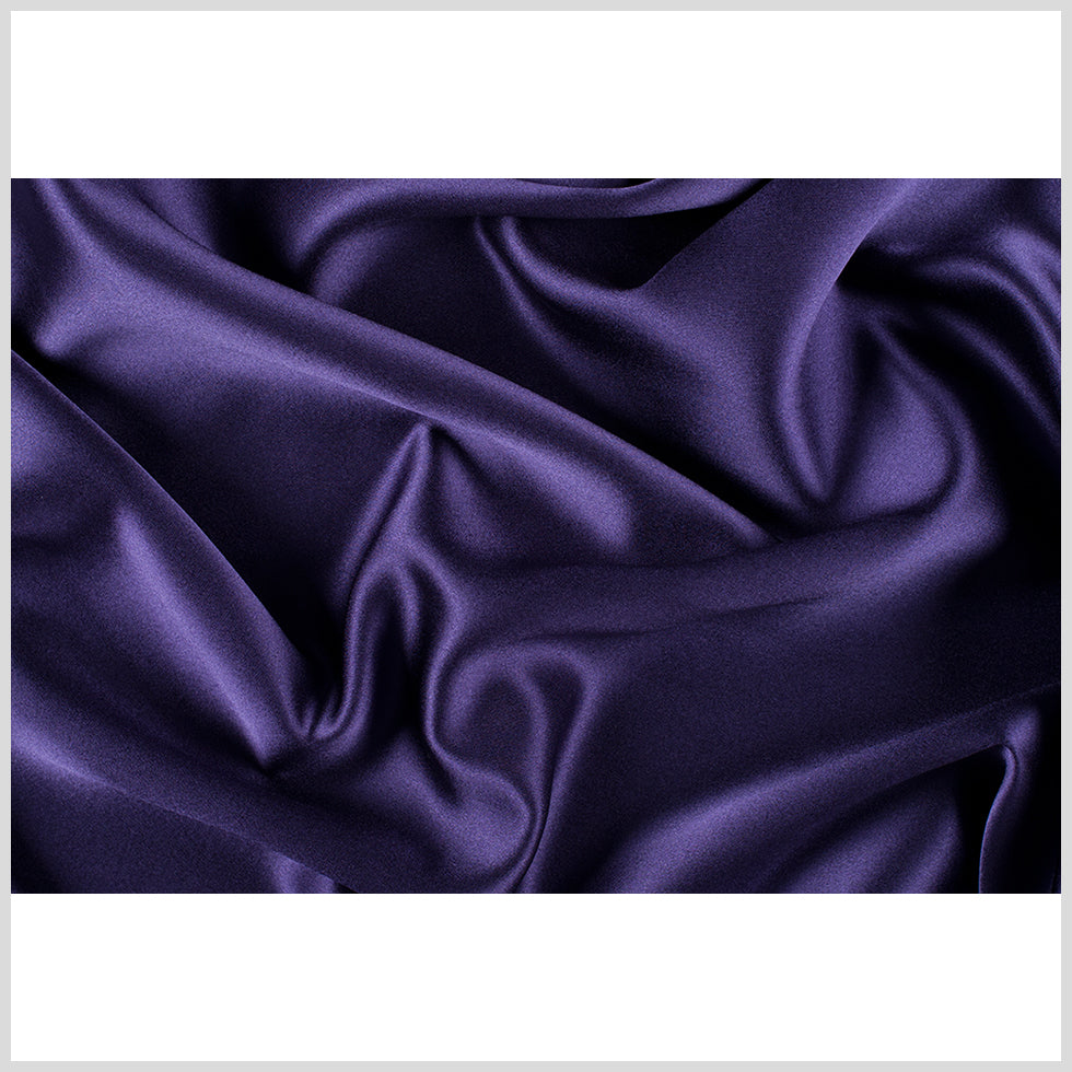 Silk Crepe Back Satin - Grape - Premium Collection Silk Crepe Back Satin - Grape - Premium Collection