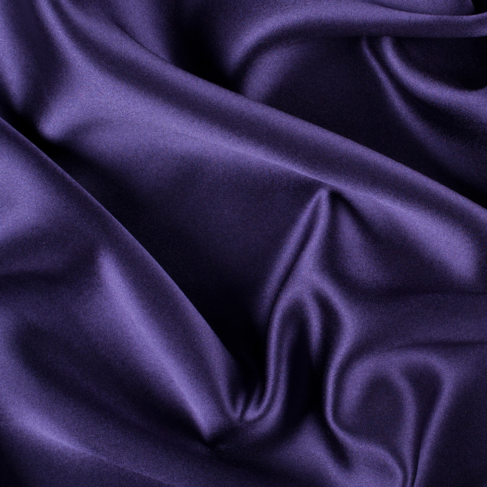 Silk Crepe Back Satin - Grape - Premium Collection Silk Crepe Back Satin - Grape - Premium Collection