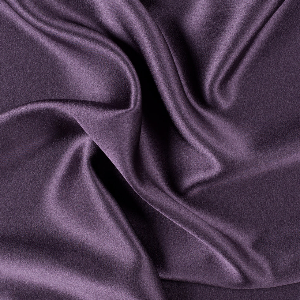 Silk Crepe Back Satin - Blackberry - Premium Collection Silk Crepe Back Satin - Blackberry - Premium Collection