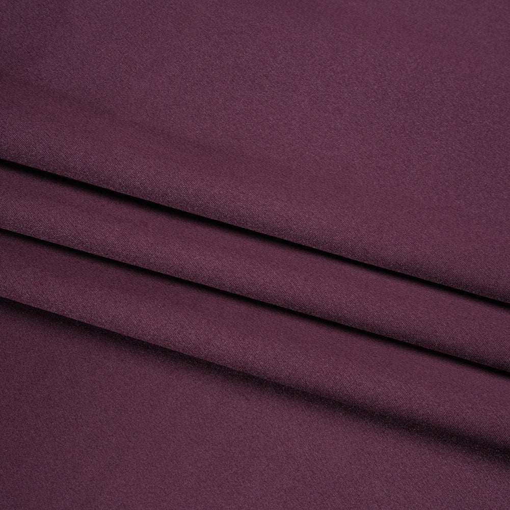 Silk Crepe Back Satin - Eggplant - Premium Collection