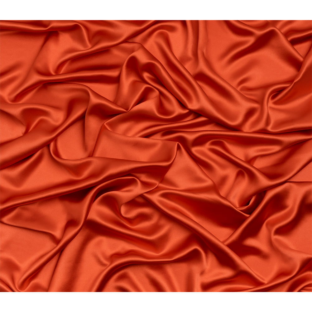 Silk Crepe Back Satin - Mandarin - Premium Collection - Full Silk Crepe Back Satin - Mandarin - Premium Collection - Full