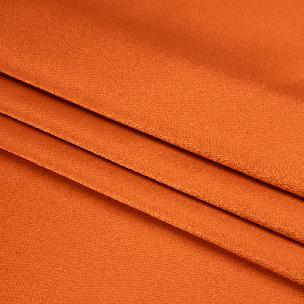 Silk Crepe Back Satin - Burnt Orange - Premium Collection Silk Crepe Back Satin - Burnt Orange - Premium Collection