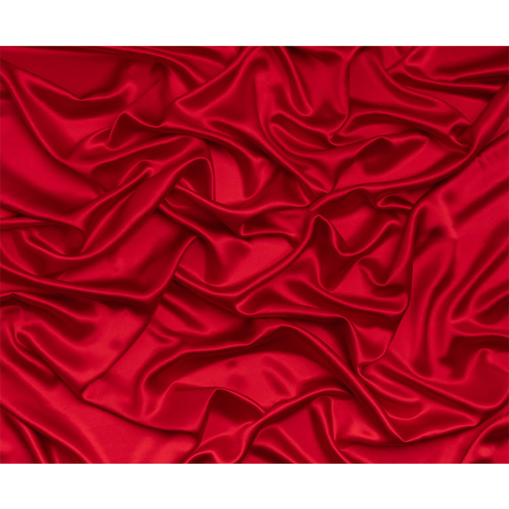 Crepé de satén con reverso de seda - Rojo - Colección Premium Crepé de satén con reverso de seda - Rojo - Colección Premium