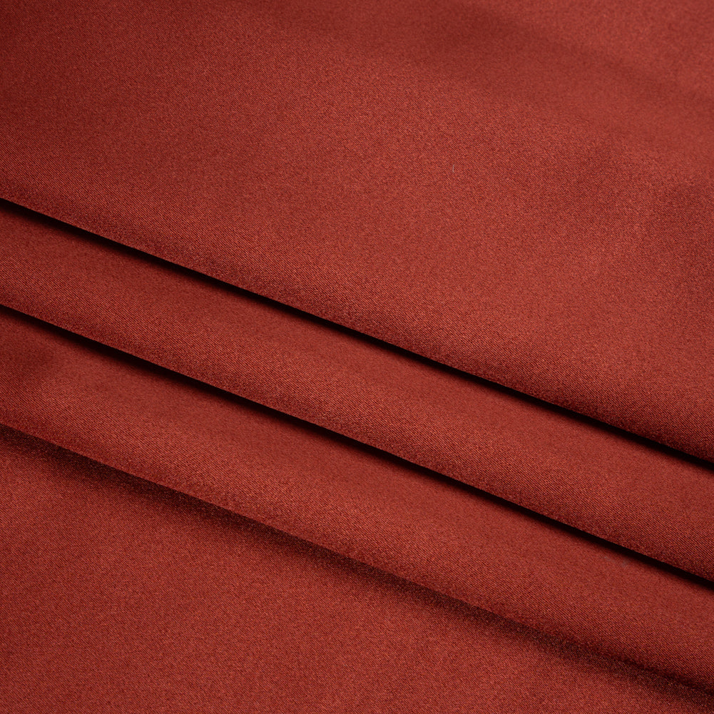 Silk Crepe Back Satin - Mahogany - Premium Collection Silk Crepe Back Satin - Mahogany - Premium Collection