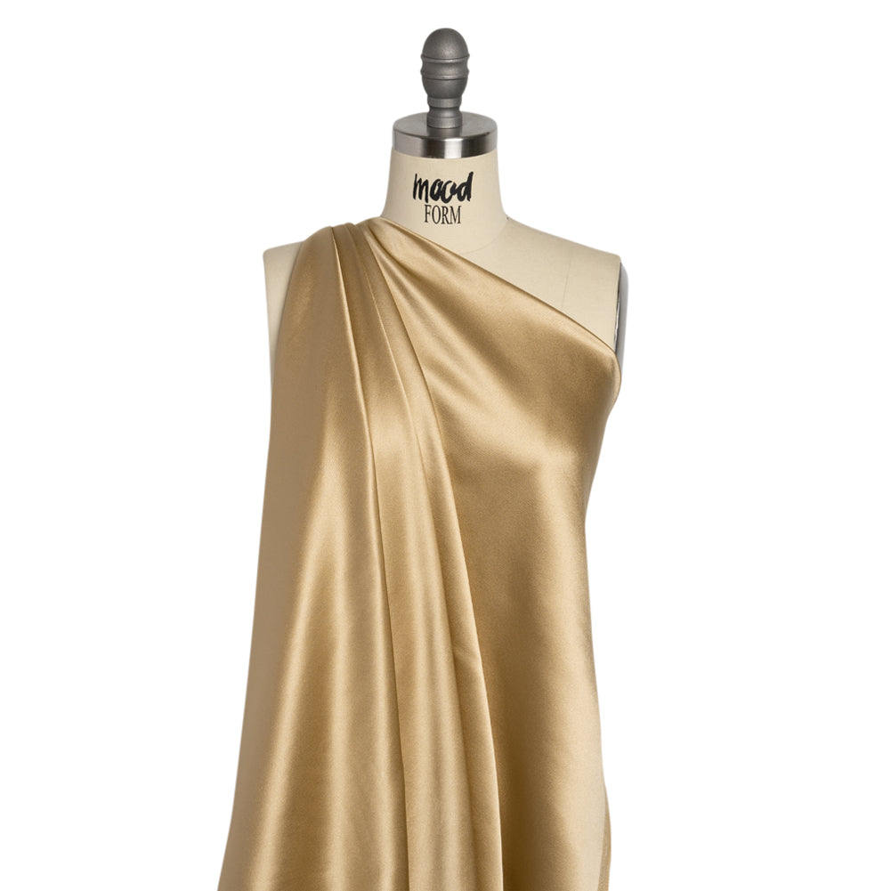 Silk Crepe Back Satin - Latte - Premium Collection Silk Crepe Back Satin - Latte - Premium Collection